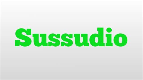 sussudio meaning